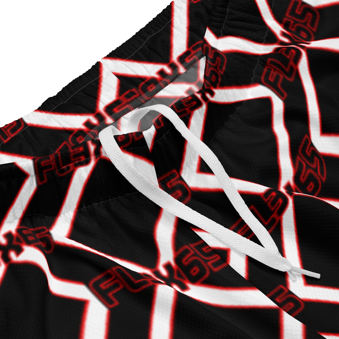 Red X Mesh Shorts