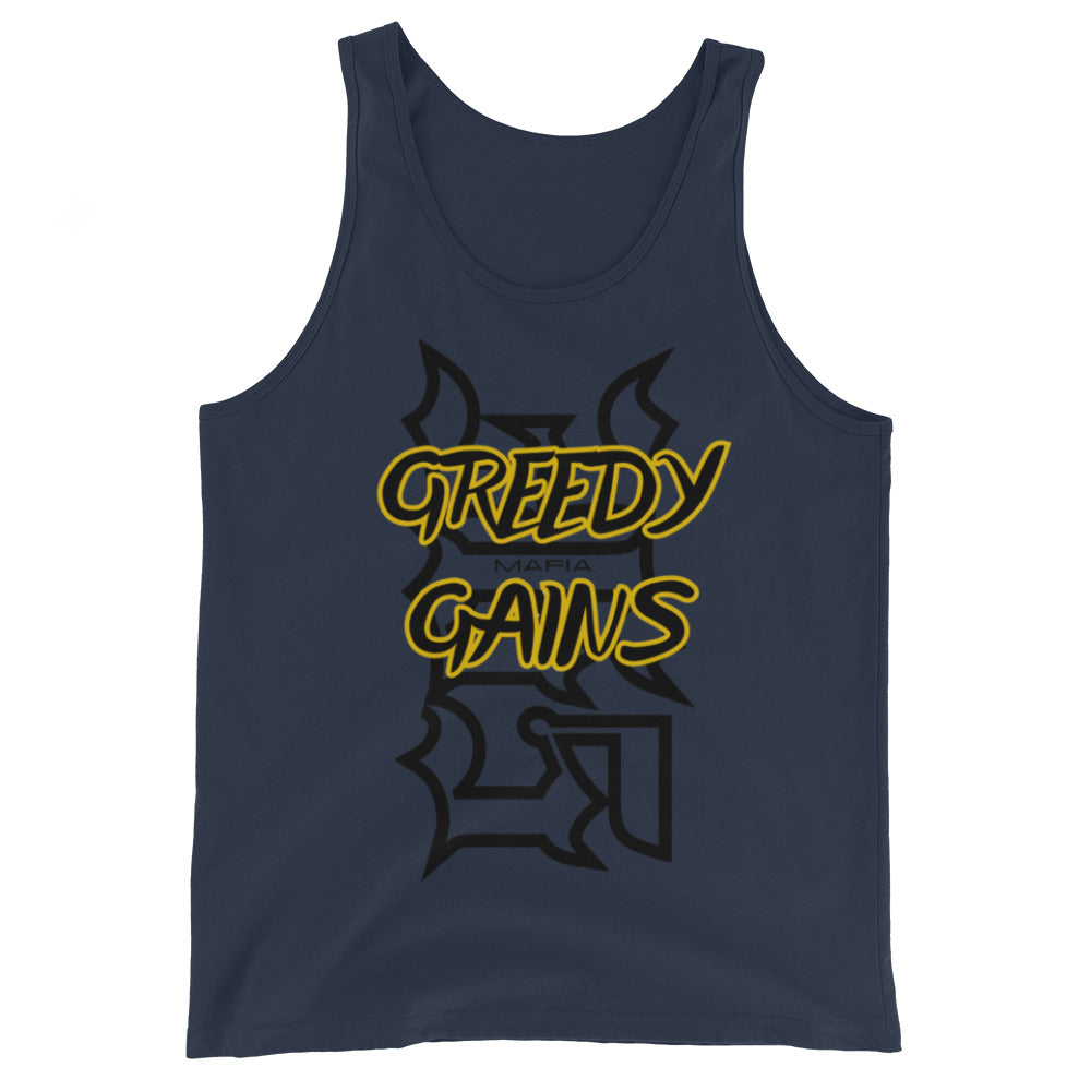 Greedy Gains Mafia Logo Tank Top